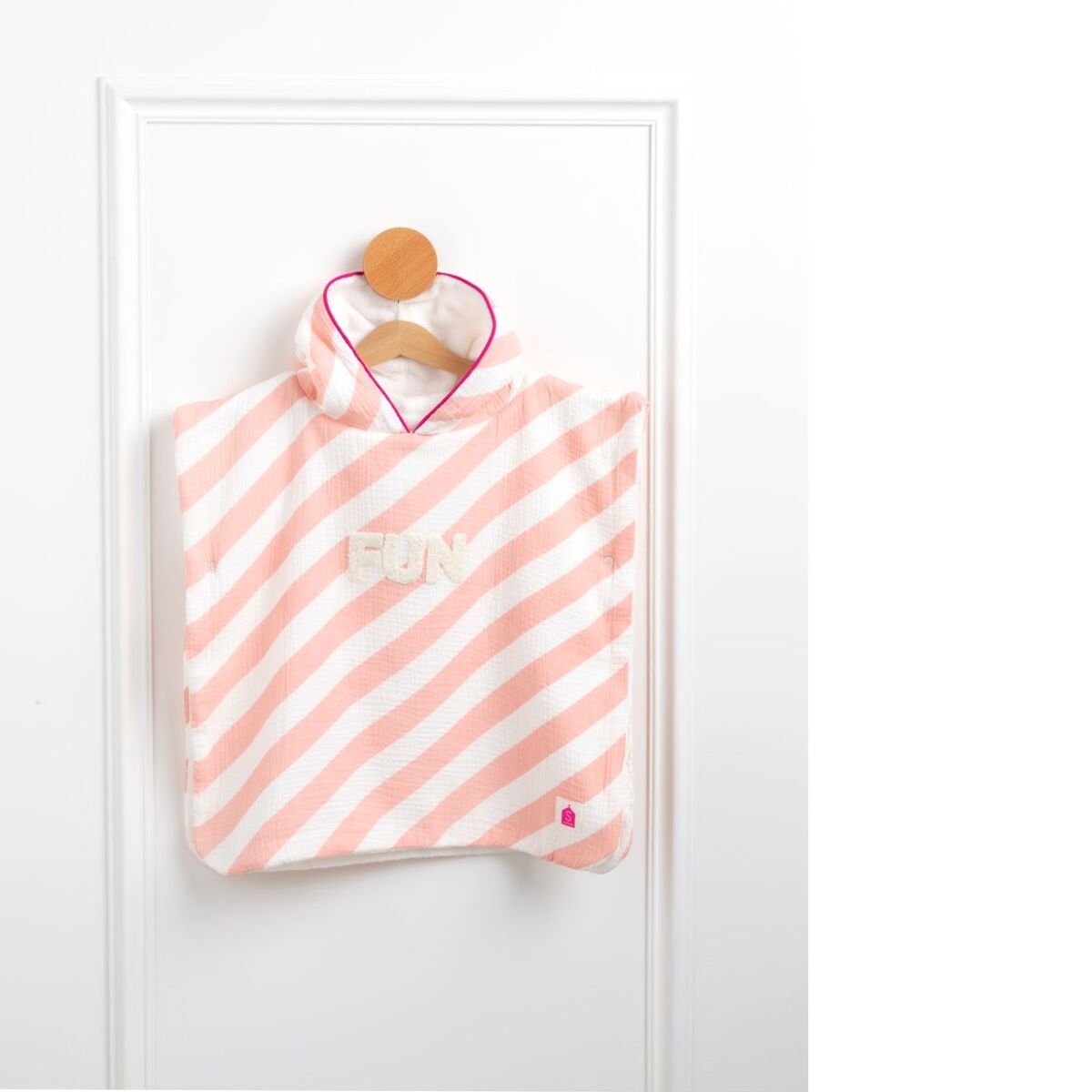 Poncho de bain bébé en coton