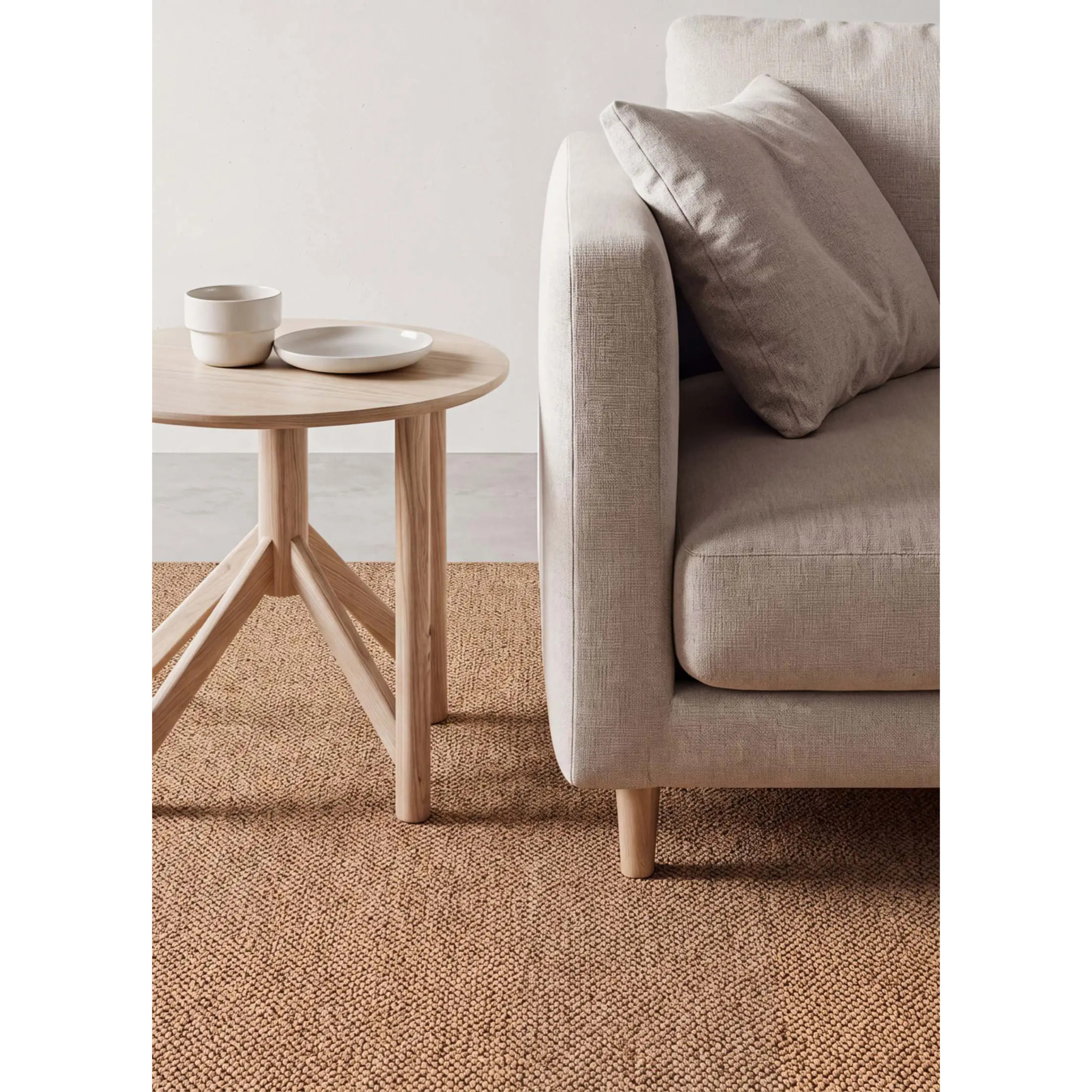 PETRA Alfombra lavable tejido en bucle en natural, varias medidas disponibles.