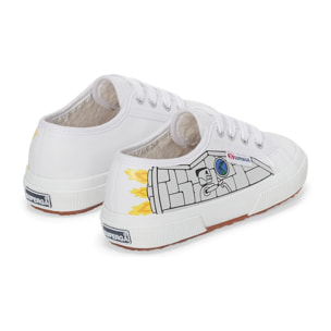 Le Superga Bambino/A Bianco 2750 KIDS VEGAN MATERIAL ROBOT PRINT