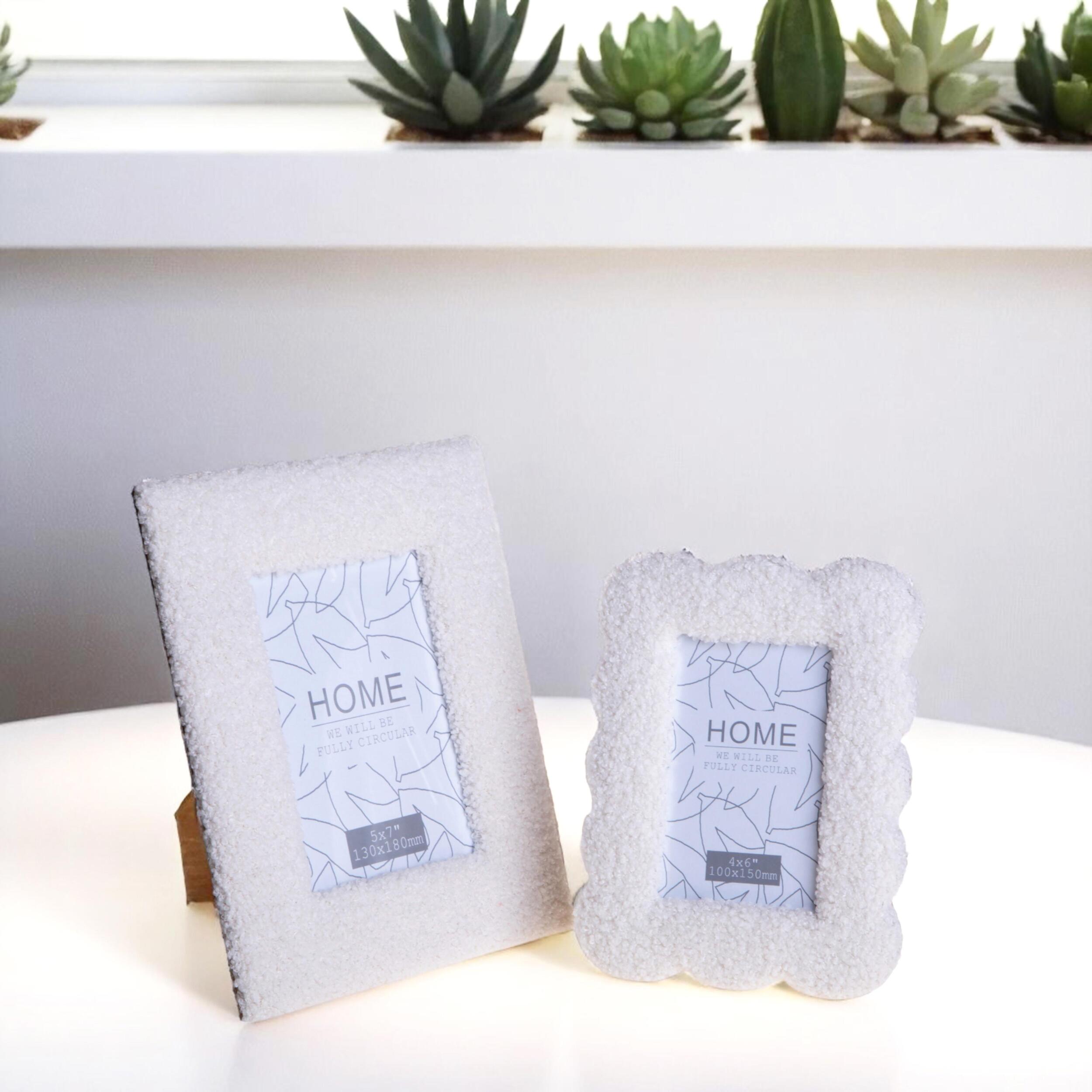 Porta foto tessuto teddy - 13xH18x2cm - Pezzi 3 - Bianchi Dino SpA