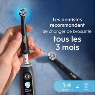 Brossette dentaire ORAL-B x6 Ultimate Clean Noir