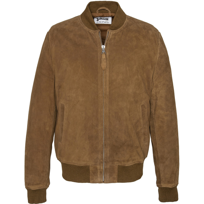 CASUAL BOMBER JACKET SCHOTT RUST