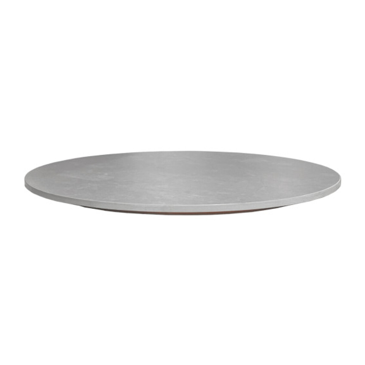 Plateau rotatif tournant 360° D. 55 cm céramique gris effet clair marbré - LAZY