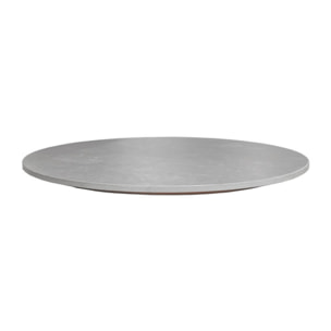 Plateau rotatif tournant 360° D. 55 cm céramique gris effet clair marbré - LAZY