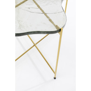 Table d'appoint Ice Floe dorée Kare Design