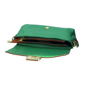 Borsa a spalla da Donna Wally in Vera Pelle Made in Italy 29x13x9 cm