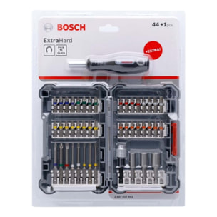 Assortiment d'embouts de vissage - BOSCH - 44 pièces + tournevis - 2607017693