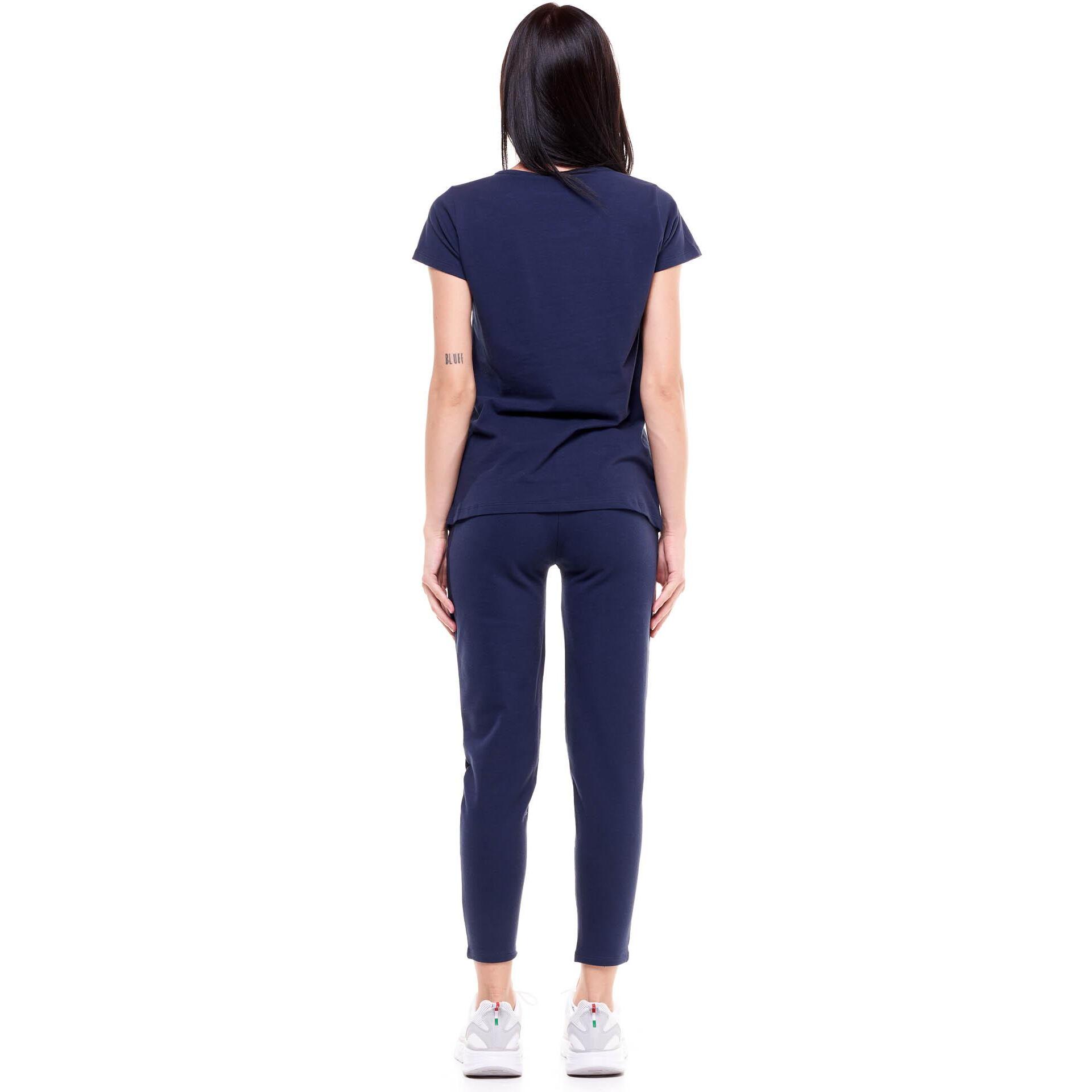 Camiseta básica mujer manga corta cuello redondo