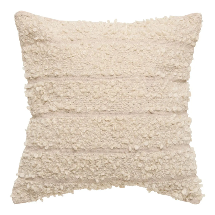 Coussin Beryl carré 45x45cm beige