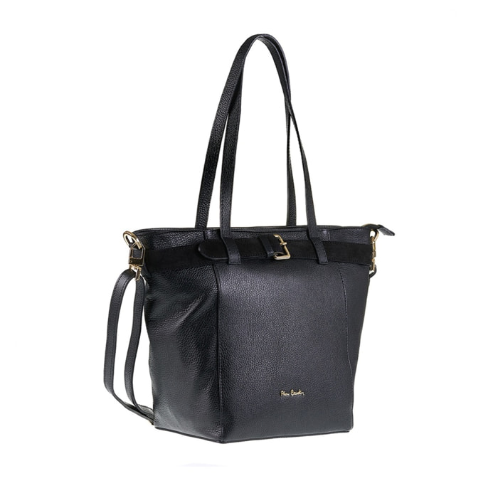 Borsa a spalla da donna Made in Italy - Modello Celeste Elite - 100% pelle - 42.0 x 30.0 x 16.0 cm