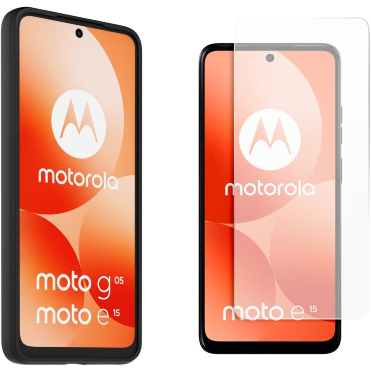 Coque CASR Moto E15/G05 Coque Noire + verre trempé