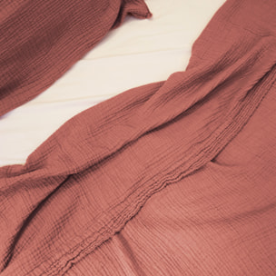 Drap plat en gaze de coton, SIMPLEMENT GAUFRÉ