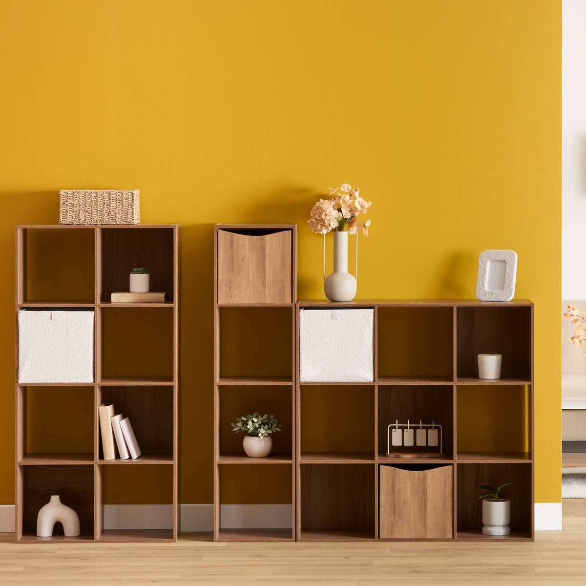 Étagère Mix'N Modul 8 cases rectangulaire marron