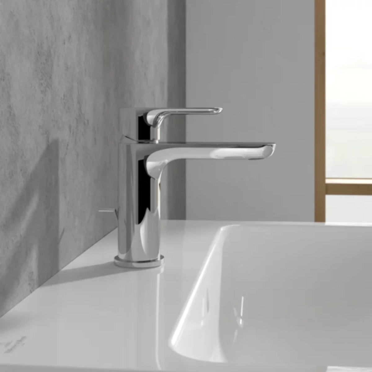 Mitigeur lavabo O.novo avec tirette chrome
