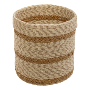 Set de 4 paniers "Emmett" en jute D19/23/26/29cm