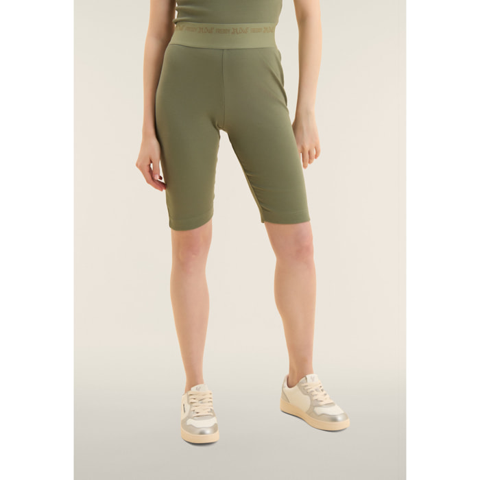 Leggings biker a costine con grafica FREDDY FLOW