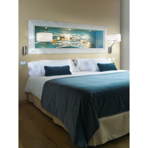 LEDS C4 Aplique Twist E27 60W Níquel Satinado