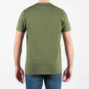 T-shirt in jersey con stampa centrale