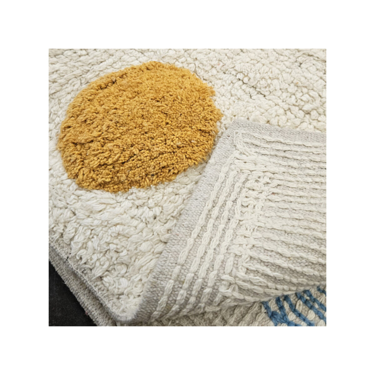 Tapis enfant rectangulaire petits poids multicolores 90x150 cm - PEES