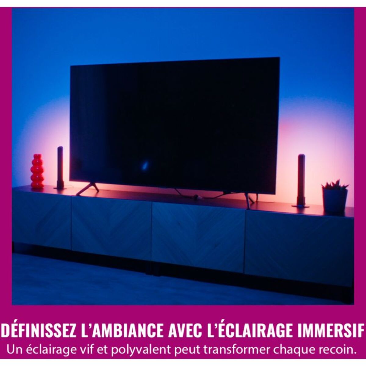Lampe connectée WIZ Barre lumineuse Couleur x2