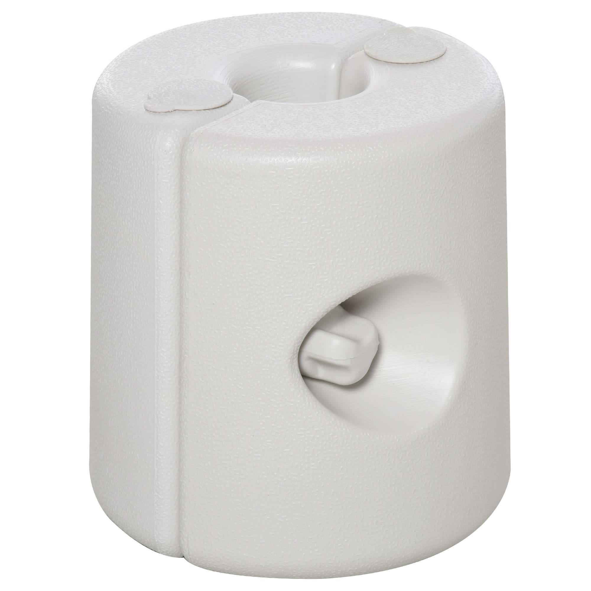Pack de 4 Pesos para Carpas Plegables Soportes Rellenables con 9 kg de Agua Pesos para Cenador con Perillas de Fijación Ø22/24x25 cm Blanco
