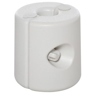 Pack de 4 Pesos para Carpas Plegables Soportes Rellenables con 9 kg de Agua Pesos para Cenador con Perillas de Fijación Ø22/24x25 cm Blanco