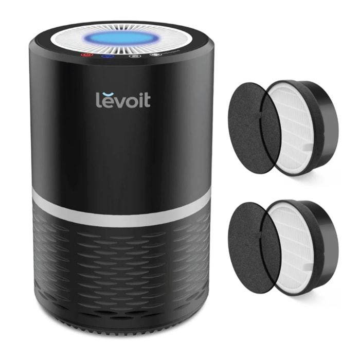 LEVOIT- Purificador de aire TRUE HEPA LV-H132 Negro