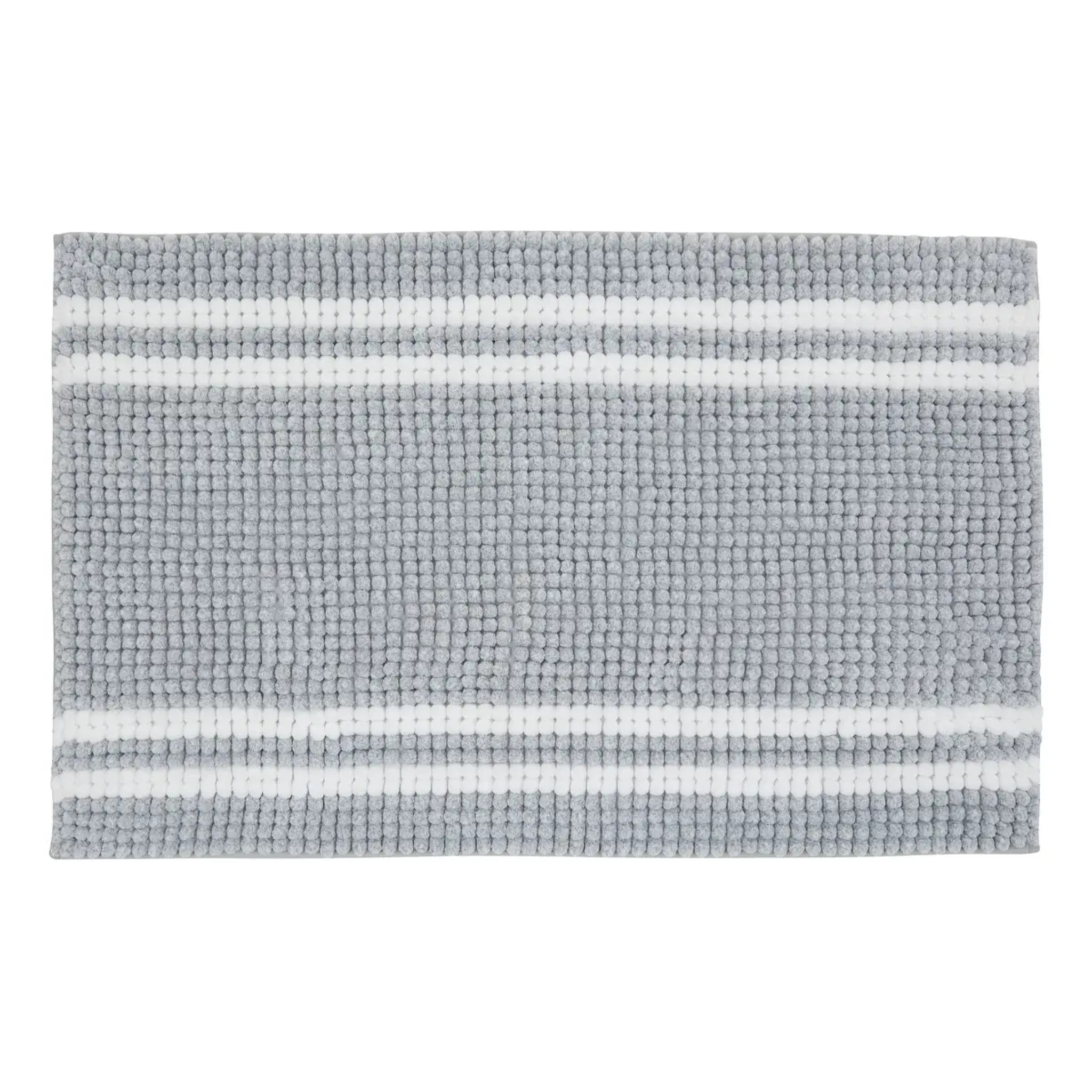 Tapis de bain 80x50cm gris