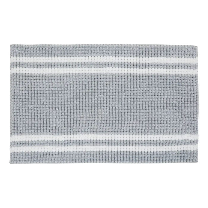 Tapis de bain 80x50cm gris