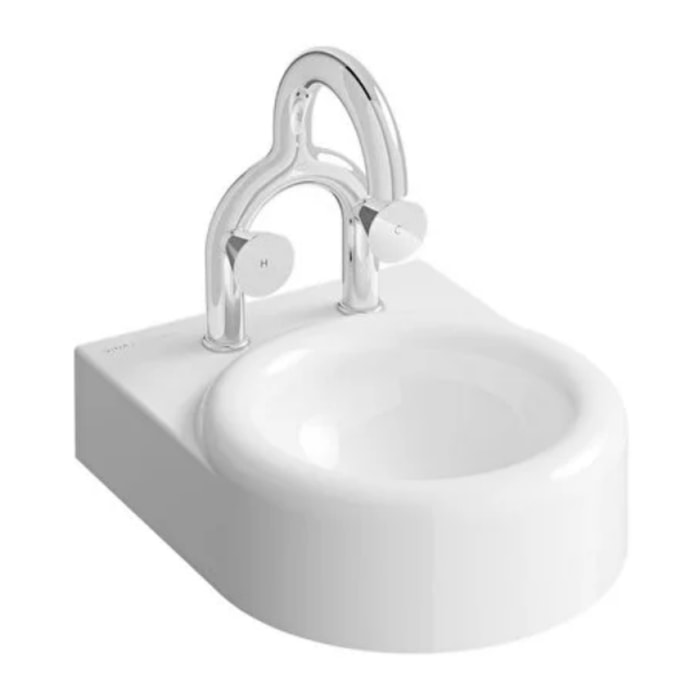 Lavabo VITRA Liquid 40 cm 2 trous sans trop-plein