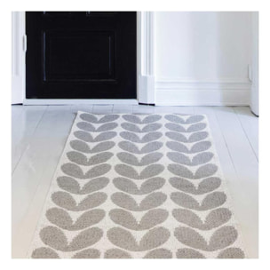 Tapis kilim tissé en PVC motif floral RALE