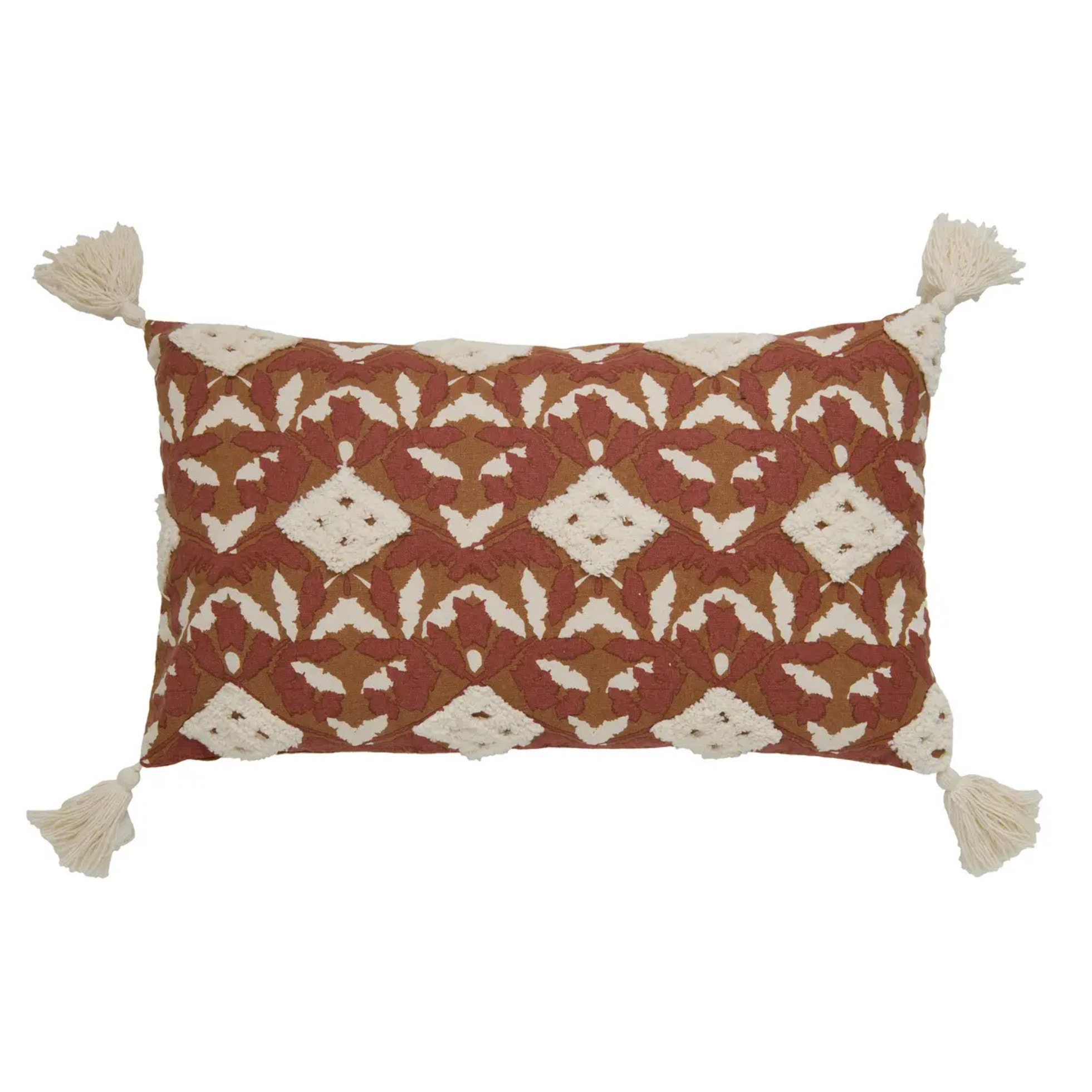 Housse de coussin Sienna 30x50cm terracotta