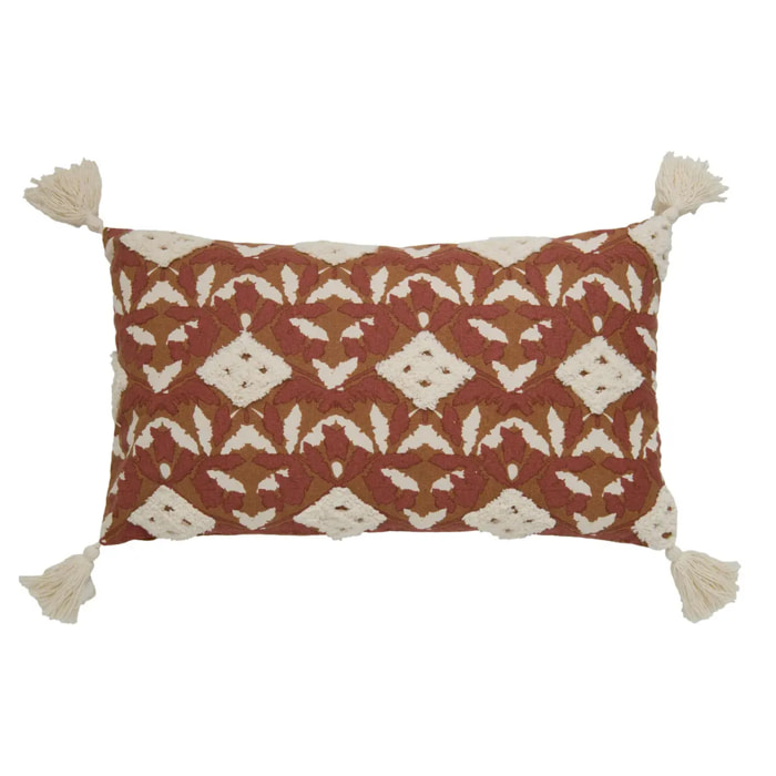 Housse de coussin Sienna 30x50cm terracotta