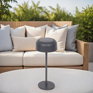 Lampe Bolty solaire gris graphite H30cm