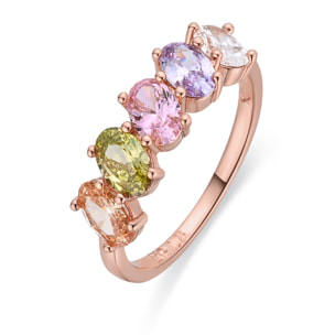 Anillo Sionvil acabado oro rosa 18k