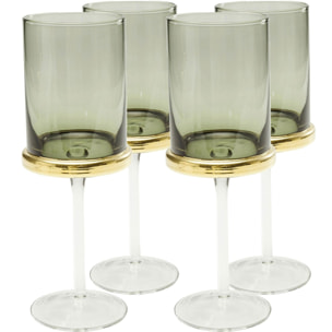 Verres à vin blanc Innocent fumé set de 4 Kare Design