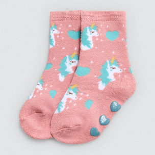 Confezione da 4 calzini termici antiscivolo per neonato