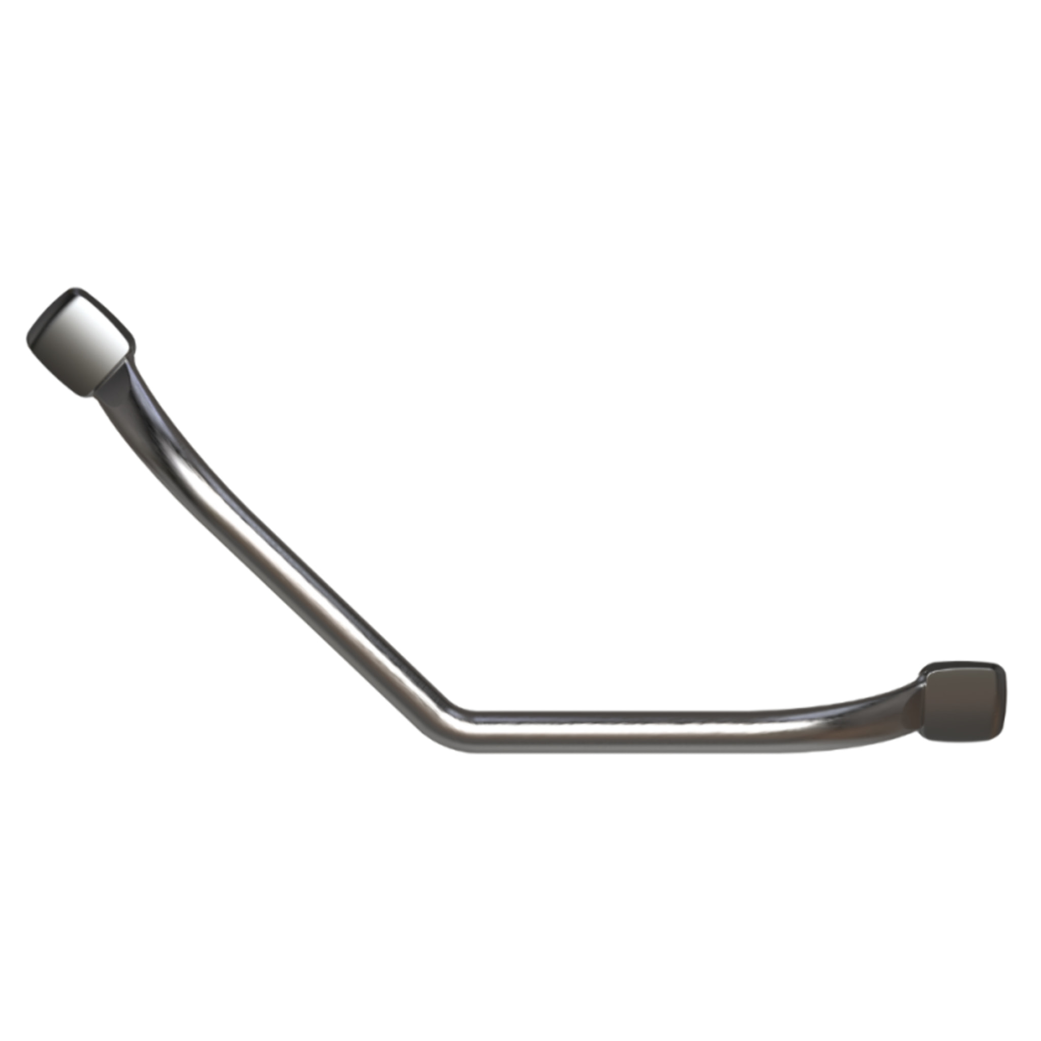 Barre d'appui coudée 135° PELLET Mana Inox brossé