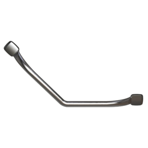 Barre d'appui coudée 135° PELLET Mana Inox brossé