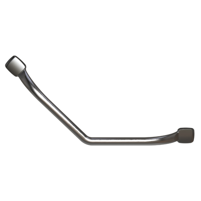 Barre d'appui coudée 135° PELLET Mana Inox brossé