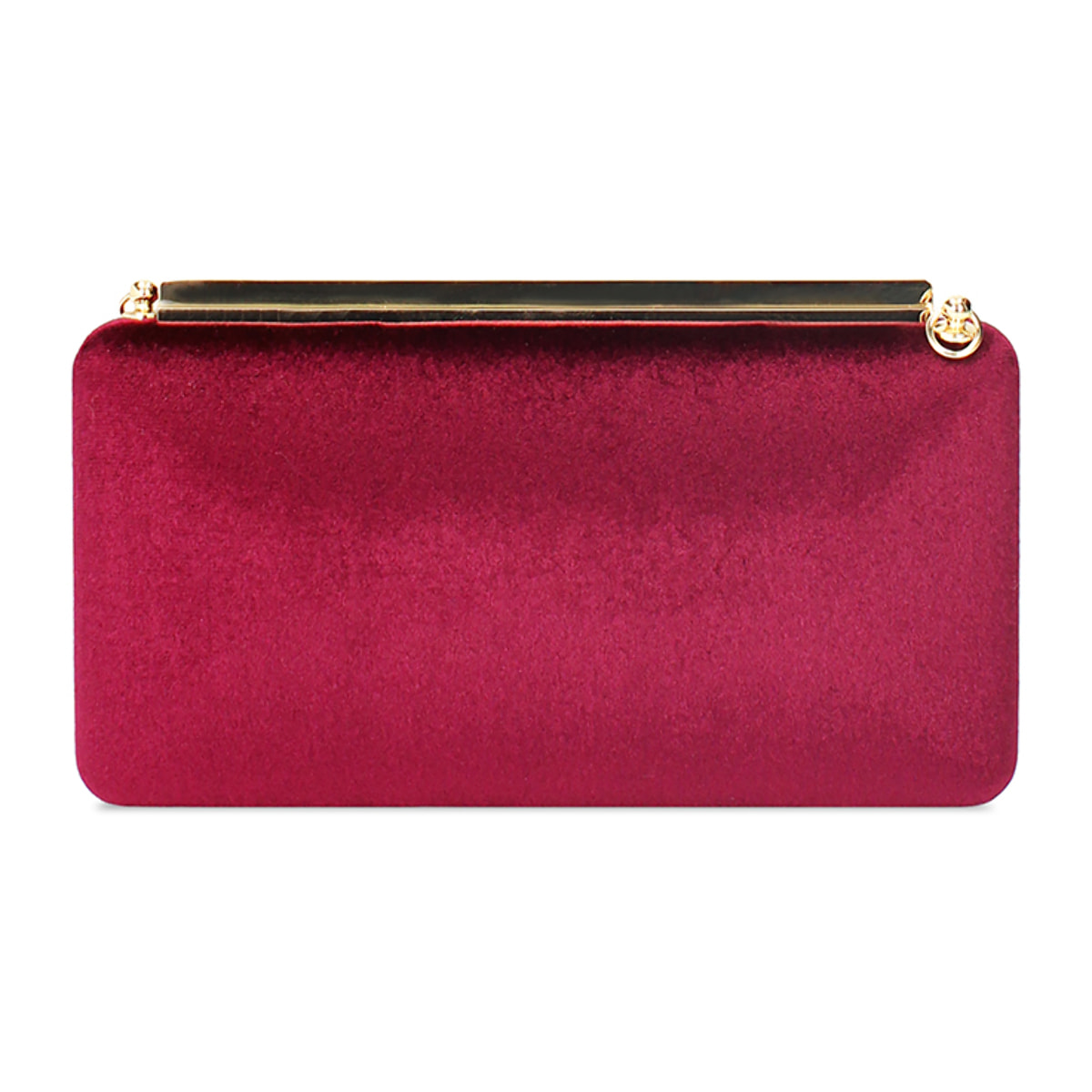 Clutch bordeaux in velluto
