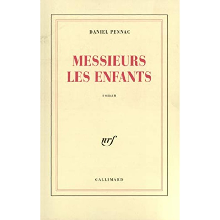 Pennac, Daniel | Messieurs les enfants | Livre d'occasion