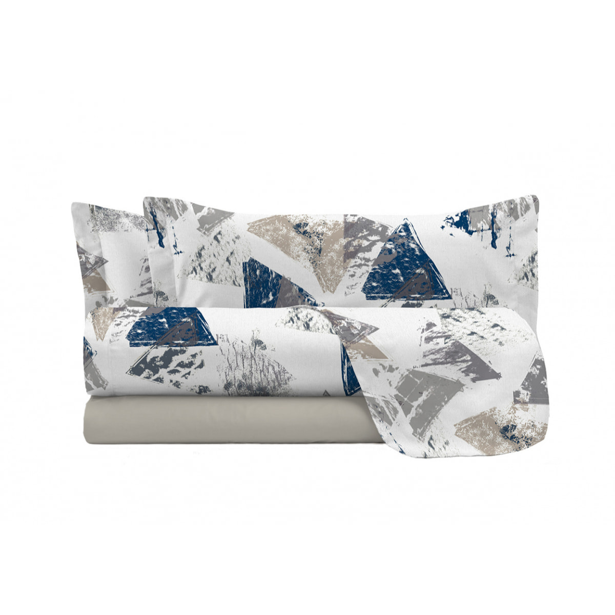 COMPLETO LETTO FASHION MADE IN ITALY MICROFIBRA-URBAN BLU PIAZZA E MEZZA