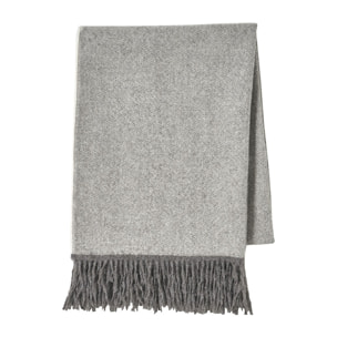 Plaid uni en alpaga, NOMADE, Gris