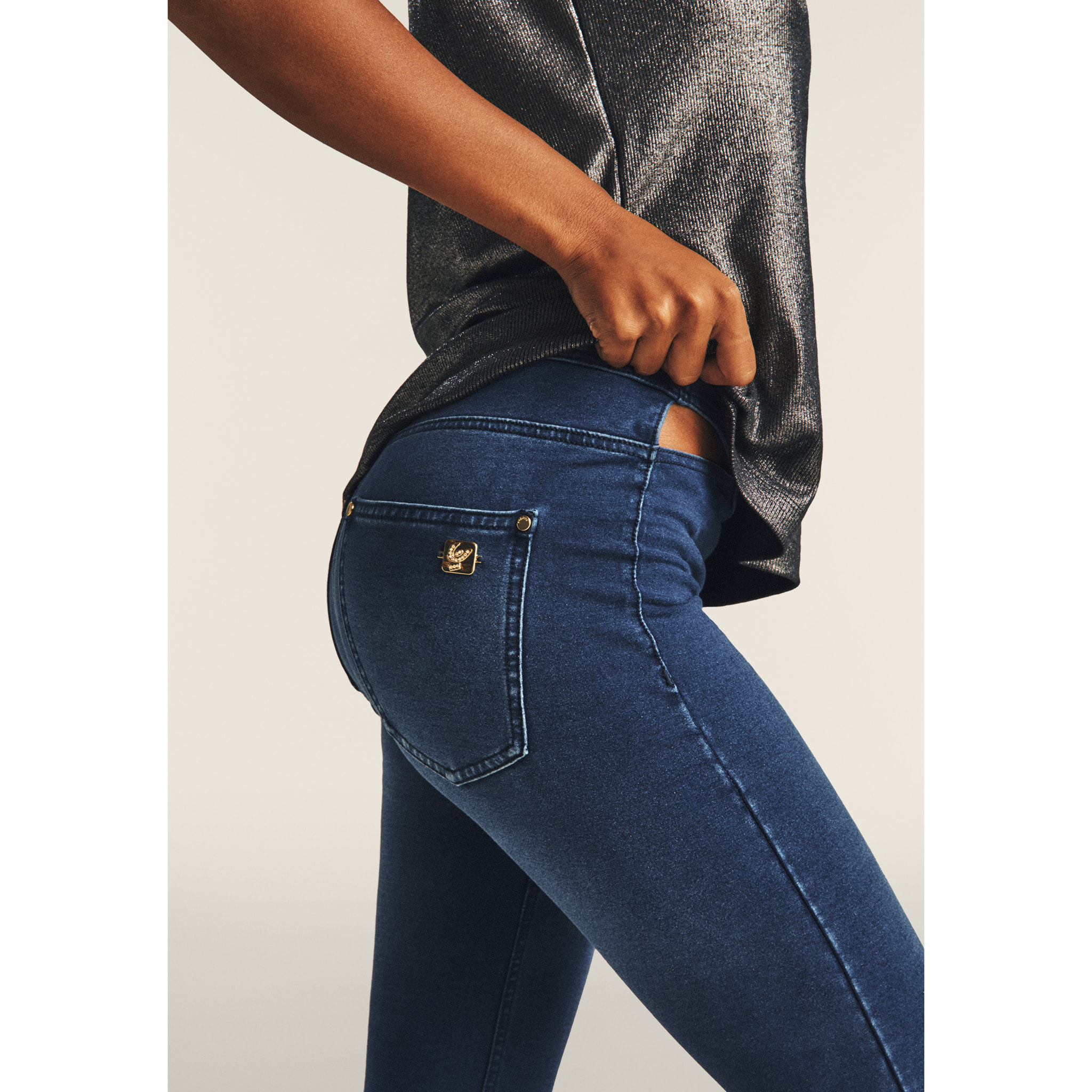 Jeggings N.O.W. 7/8 con vita alta e dettagli cut out