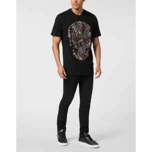PHILIPP PLEIN Camiseta de cuello redondo y manga corta SKULL