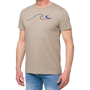 T-shirt in cotone 150 gr Hot Buttered Tamahee Cachi.