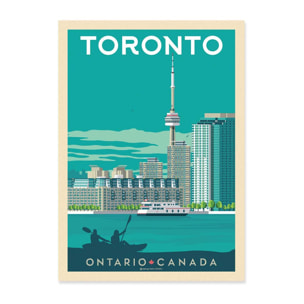 Art-Poster - Toronto - Olahoop Travel Posters - 50 x 70 cm