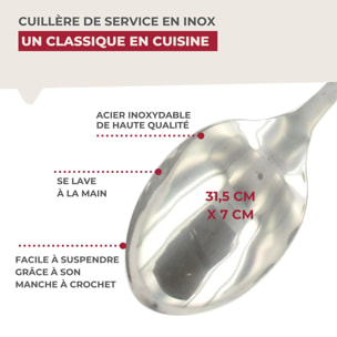 Cuillère de service inox 31,5 cm Fackelmann Oxford