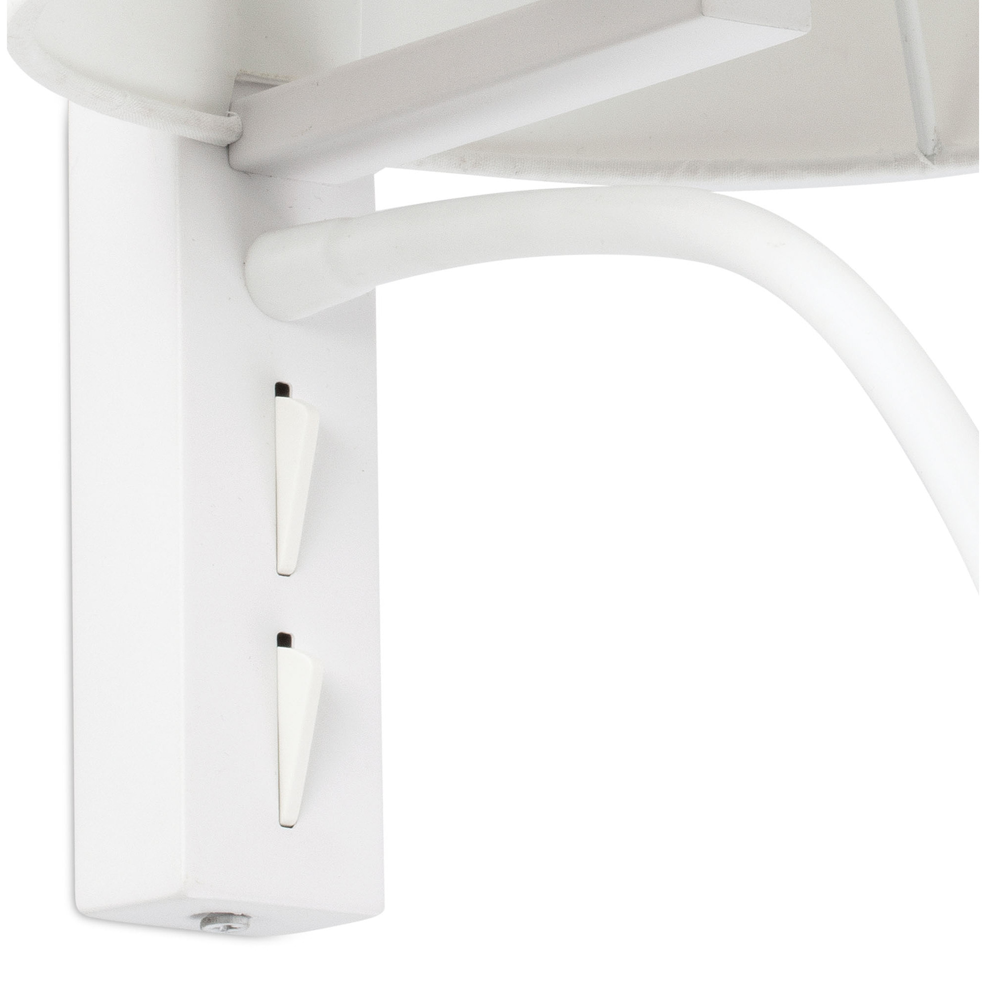TIRA Lampe applique blanche avec lecteur LED
